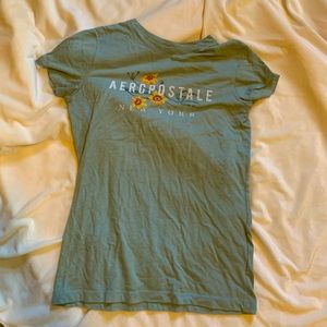 sage green aeropostale t-shirt
